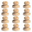 24Pièces Ensemble Poignées Tampon Bois Style Simple Multi 8