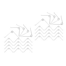 100Pièces Ressorts De Rechange Pour Coupes Branches Jardin Argenté
