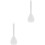 2Pièces Spatule De Cuisine Transparente Résistante Pour 1