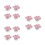 12Pièces Bouchons Spiracle Rose Stylés, Protections Universelles Auto 1