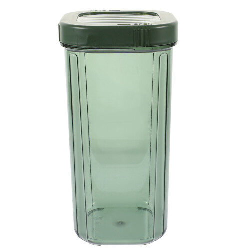5Pièces Bocaux Vert Clair En Pet Couvercles Pour Organisation