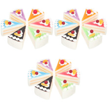 18Pièces Modèles De Gâteau Faux Pour Décor Couleurs Variées