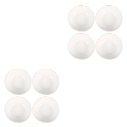 8Pièces Bols À Céramiques Blanches Élégants Pour Buffet