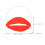 9Pièces Décor Latex Rouge Pour Fête Et 9