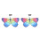 2Ensembles Ailes Multicolores Costume Enfants Pour Halloween 2