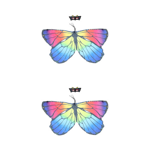 2Ensembles Ailes Multicolores Costume Enfants Pour Halloween 2