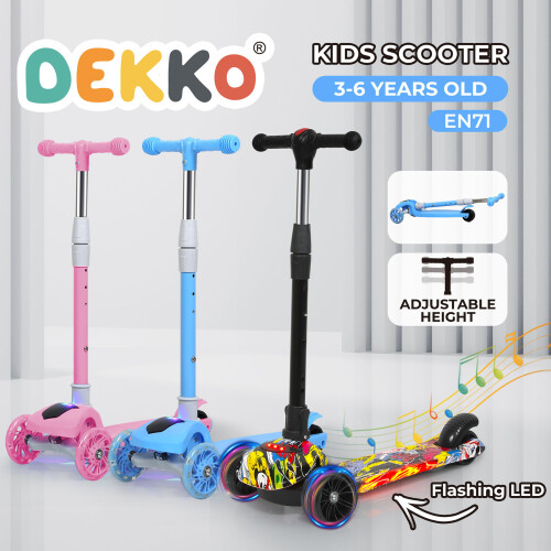 Dekko Kids Scooter Foldable Adjustable Height