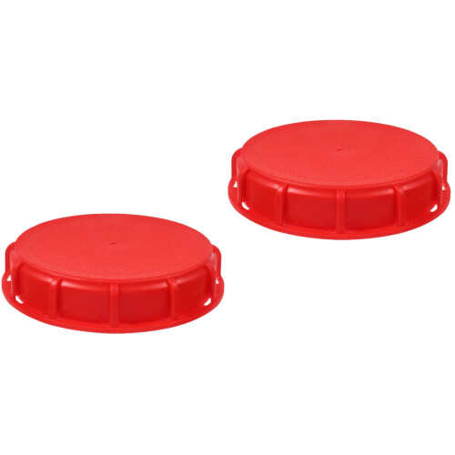 2Stk Roter ABS Deckel Mit Dichtung Für Ibc Wassertanks, Sicher 2