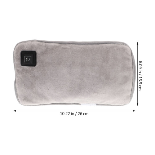 2Pièces Chauffe-Mains USB Portable Gris Confortable Pliable 1