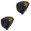 2Pièces Protecteurs Baseball Softball Noir Solides 4