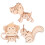 9Pièces Modèles Animaux Puzzle Bois 3D Clair Et Éducatif 2