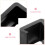 10Pièces Clips Universels Noir Pour De Jardin 6