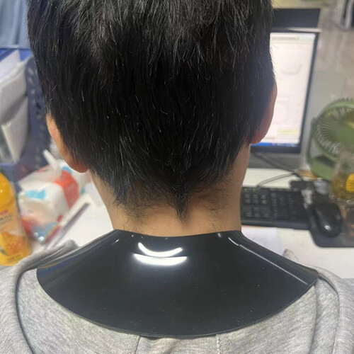 Silicone Snijkraag Haarknipcape Zwart 1 Stuk 2