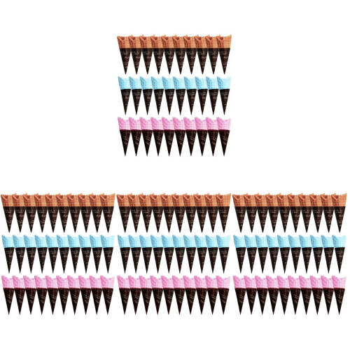 120Pièces Cornets Glace Miniatures PVC Multicolores Décor Et Loisirs 1