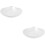 2Pièces Plats Céramiques Assiettes Buffet Dessert 6