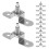 12 Stuks Haken Hangende Code Schijf 7,50x4,00x2,00 Cm Wit 10