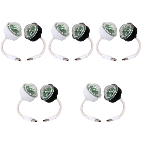 10Pièces Lumière Disco USB Compacte Pour Maison & Soirée 1