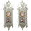2Pièces Horloges À Mini Maison Alliage Zinc Bois Pour Décor 2