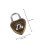 10Pièces Cadenas Petit Cœur Fer Multifonction Pour Café 2