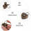 10Pièces Cadenas Petit Cœur Fer Multifonction Pour Café 4