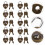 10Pièces Cadenas Petit Cœur Fer Multifonction Pour Café 7