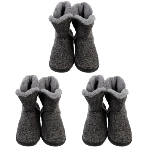 3Paires Confortables Bottes D'intérieur Hiver 2