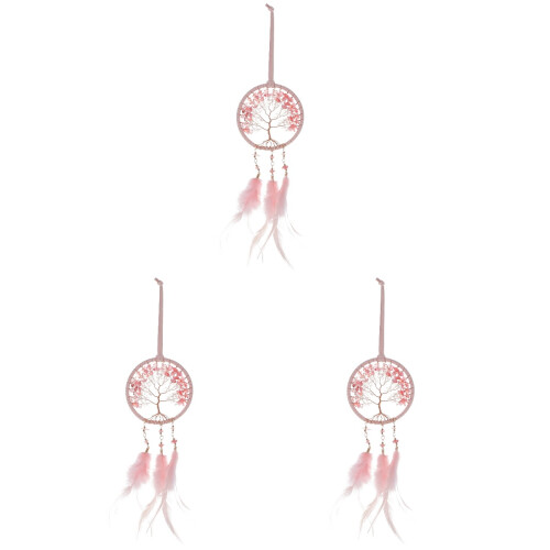 3Pièces Décoration Murale -Rêves Rose Cristal Style 2
