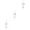 3Pièces Décoration Murale -Rêves Rose Cristal Style 5