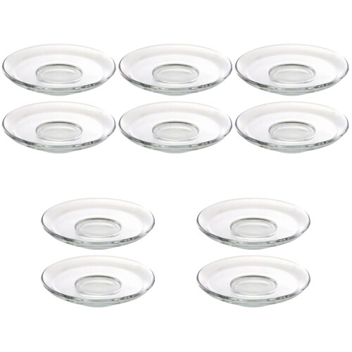 10Pièces Dessous De Verre En Verre Pour Café 2