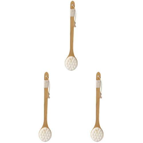 3Pièces Brosse Massage Corps Long Manche Fibre 1