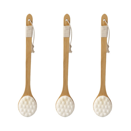 3Pièces Brosse Massage Corps Long Manche Fibre 2