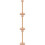 3Pièces Présentoir Papier Vertical En Bois Beige Style Chat Élégant 8