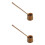 2Pièces Louche Bambou Multifonction Longue Manche Sécurisée Marron 4
