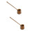 2Pièces Louche Bambou Multifonction Longue Manche Sécurisée Marron 6