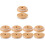 10Pièces Couvercles Mug Étanches Bambou Silicone Pour Bouteilles 4