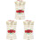 3Pièces Boîtes Cure-Dents Dorées Rotatives Usage 2
