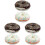 6Pièces Simulation Donuts En PU Noir Décor Réaliste 2