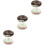 6Pièces Simulation Donuts En PU Noir Décor Réaliste 5