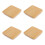 4Pièces Couvercles Bamboo Hermétiques Orange Pour Bocaux Pots 6