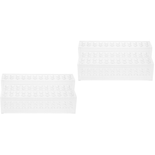 2Pièces Organiseur Stylo Transparent Multi-Compartiments En 2
