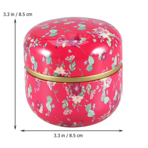1Pot Rangement Épices Rouge Double Couvercle Design Raffiné 1