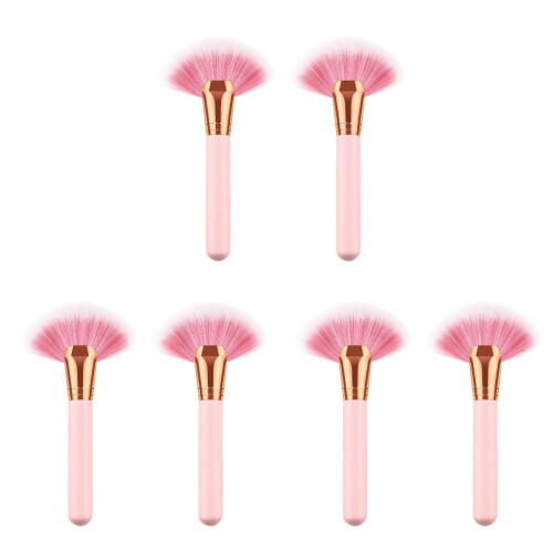 6Pièces Ensemble Pinceaux Cosmétiques Rose Chute Facile À 1