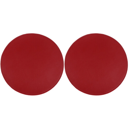 2Pièces Tapis Souris Ordinateur Rouge Double Côté 1