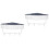 2Pièces Étagère D'angle Perçage En PP Pour Salle De Bain 4