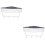 2Pièces Étagère D'angle Perçage En PP Pour Salle De Bain 5