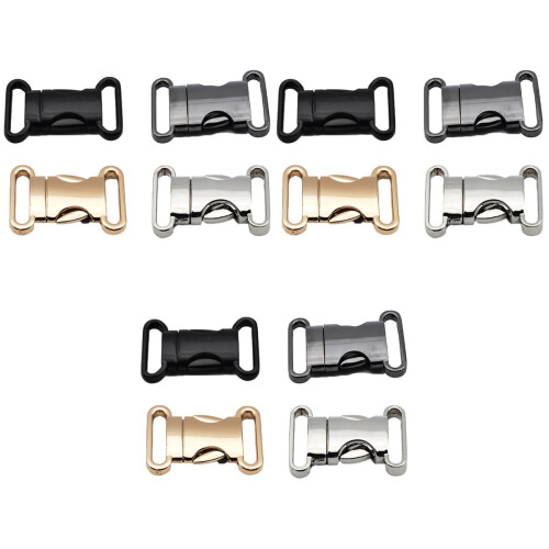 12Pièces Boucles Métal Design Simple Pour Ceinture Sacs École 1