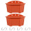 6Ensembles Rangement De Fleurs Suspendu Rouge Durable Pour Plantes 7