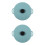 2Pièces Couvercles Réutilisables Silicone Souple Anti-Fuites Bleu Ciel 5