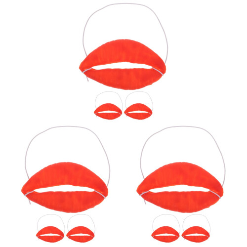 9Pièces Décor Latex Rouge Pour Fête Et 1