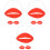 9Pièces Décor Latex Rouge Pour Fête Et 3
